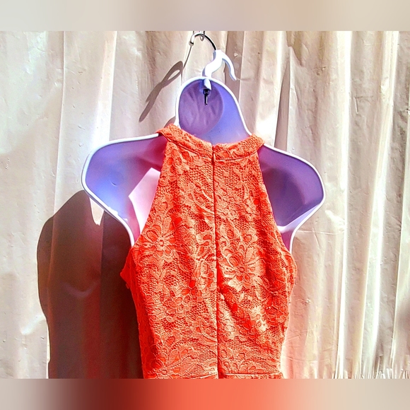 Lace Floral High-Low Dress - Picture 11 of 17